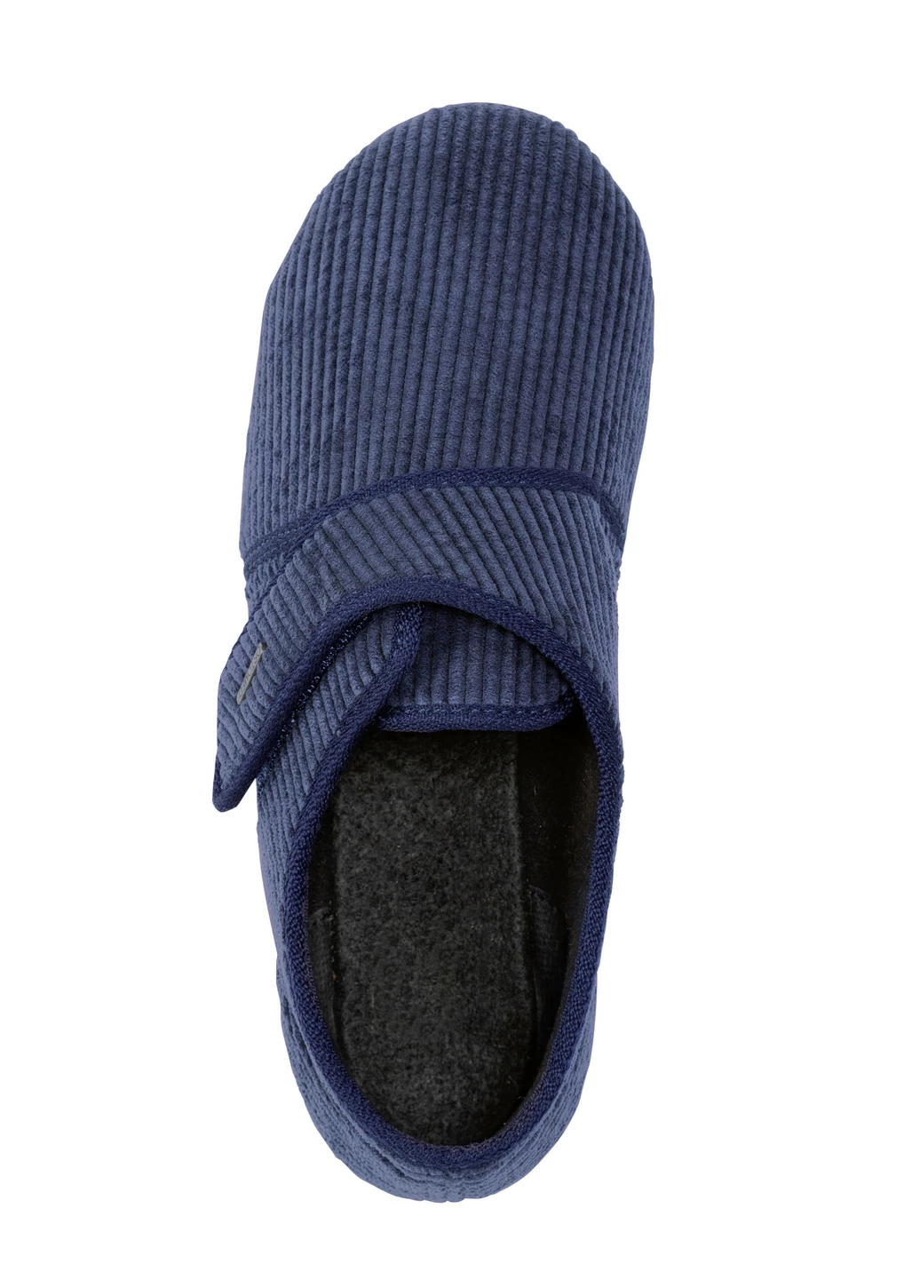 Hausschuh aus weichem Cord-Stoff