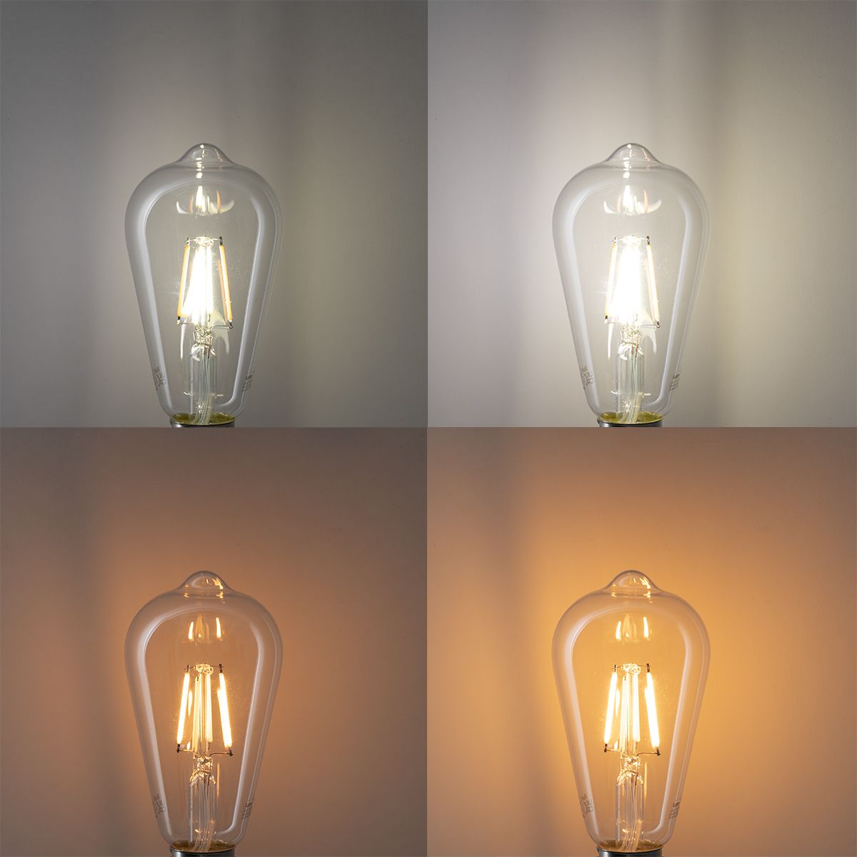 Smart E27 LED lamp ST64 4,5W 470 lm 1800-4000K