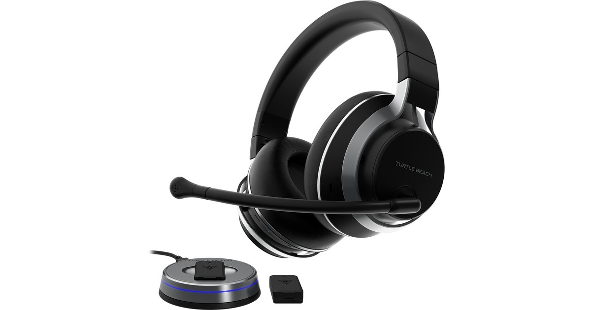 Turtle BeachStealth Pro over-ear gaming headset  (Zwart, PlayStation 5, PlayStation 4, PC, Mac, Nintendo Switch, Smartphone, Bluetooth)