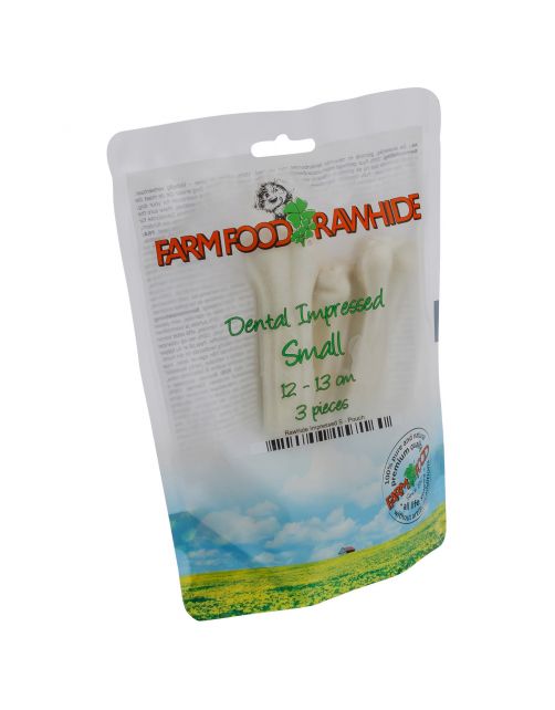 Farm Food Rawhide Dental Impressed Rund - Hondensnacks