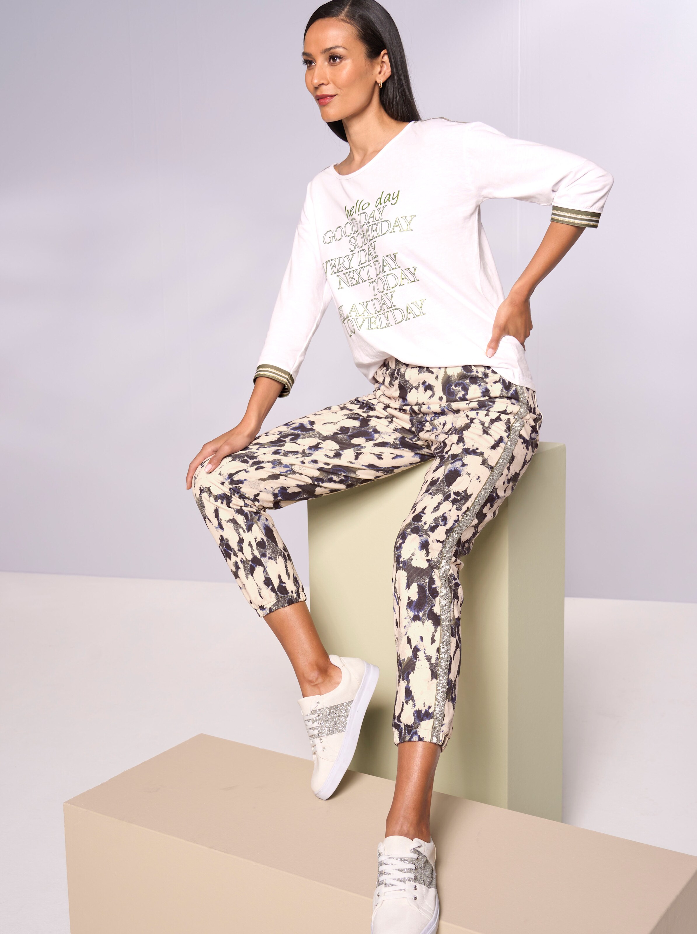 heine T-Shirt in ecru
