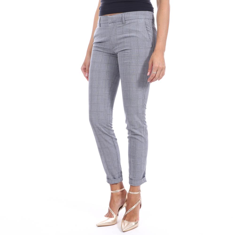 Teddy Smith Pantalon gris à carreaux femme Teddy Smith city pant