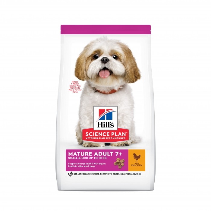HILL'S Science Plan Small & Mini Mature Adult 7+ au Poulet - Croquettes pour chien