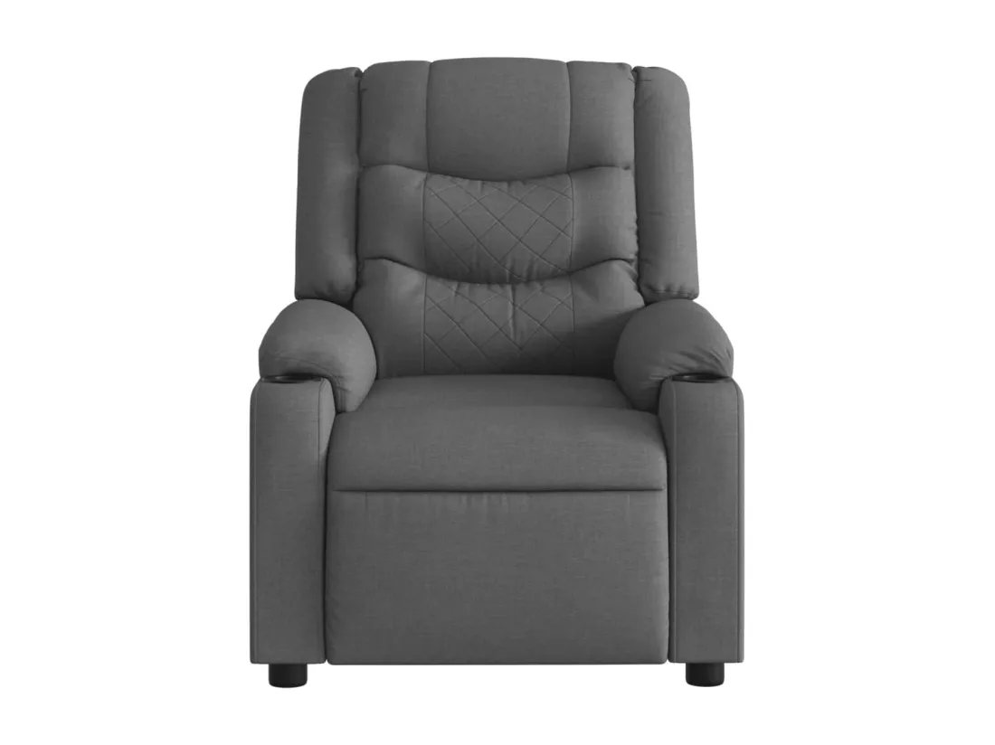 Fauteuil inclinable Gris foncé Tissu