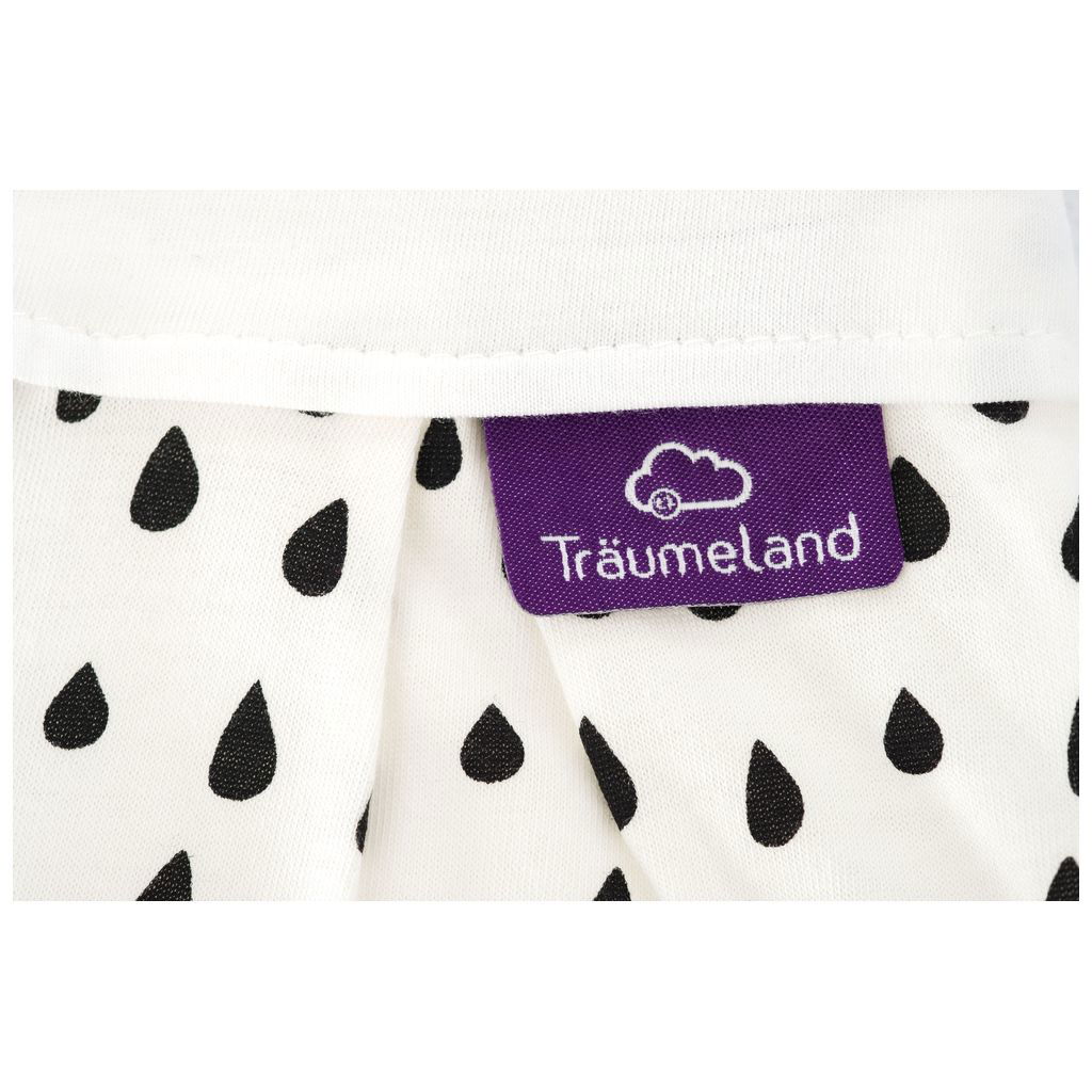 TräumelandTräumeland   Babyschlafsack Set Tropfen schwarz 80/86