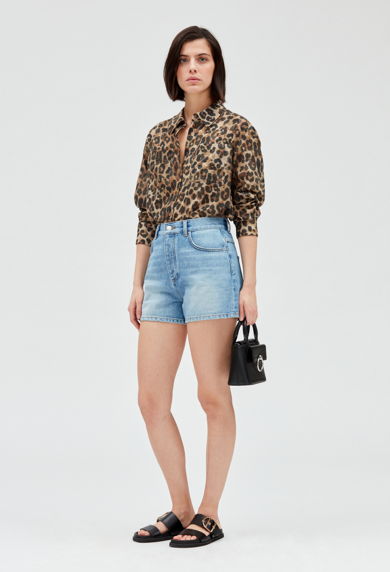 Short jean bleu