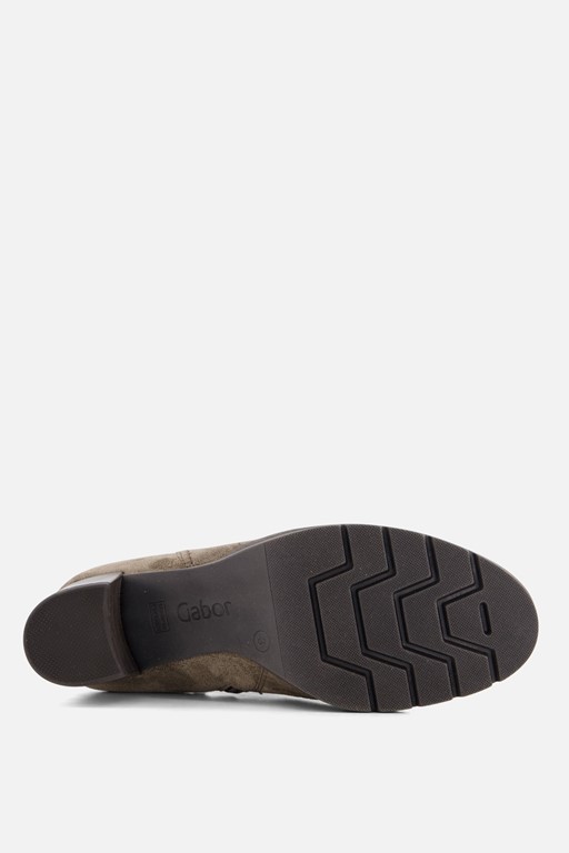 Gabor Enkellaarsjes taupe Suede