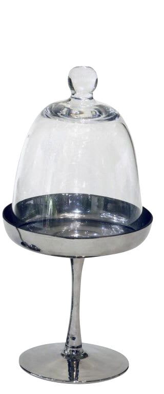 Servierteller mit Glocke SMOKE 2-teilig 25 cm
