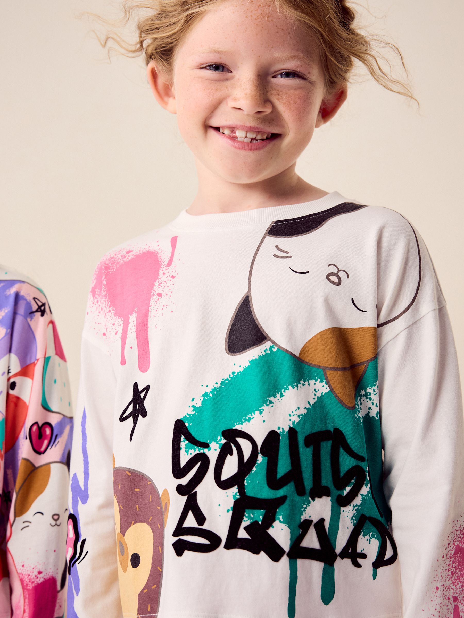 Wit/roze/paars - Squishmallows Pyjamas 2 Pack (5-14yrs)