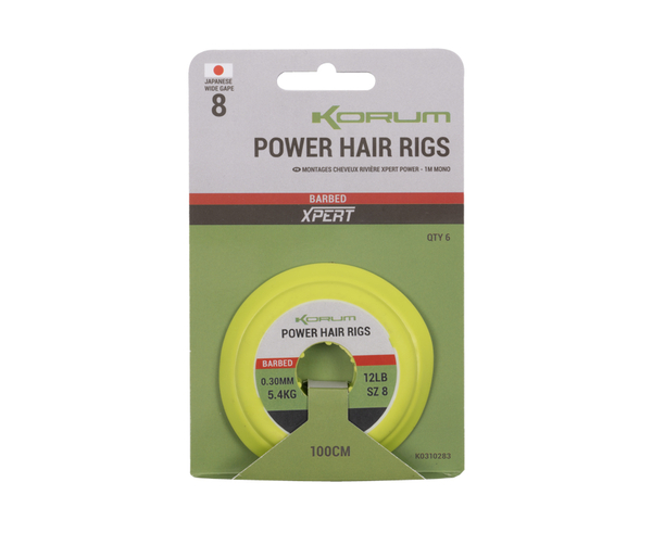 Montages Korum Power Hair Rigs 1m (6 pièces)