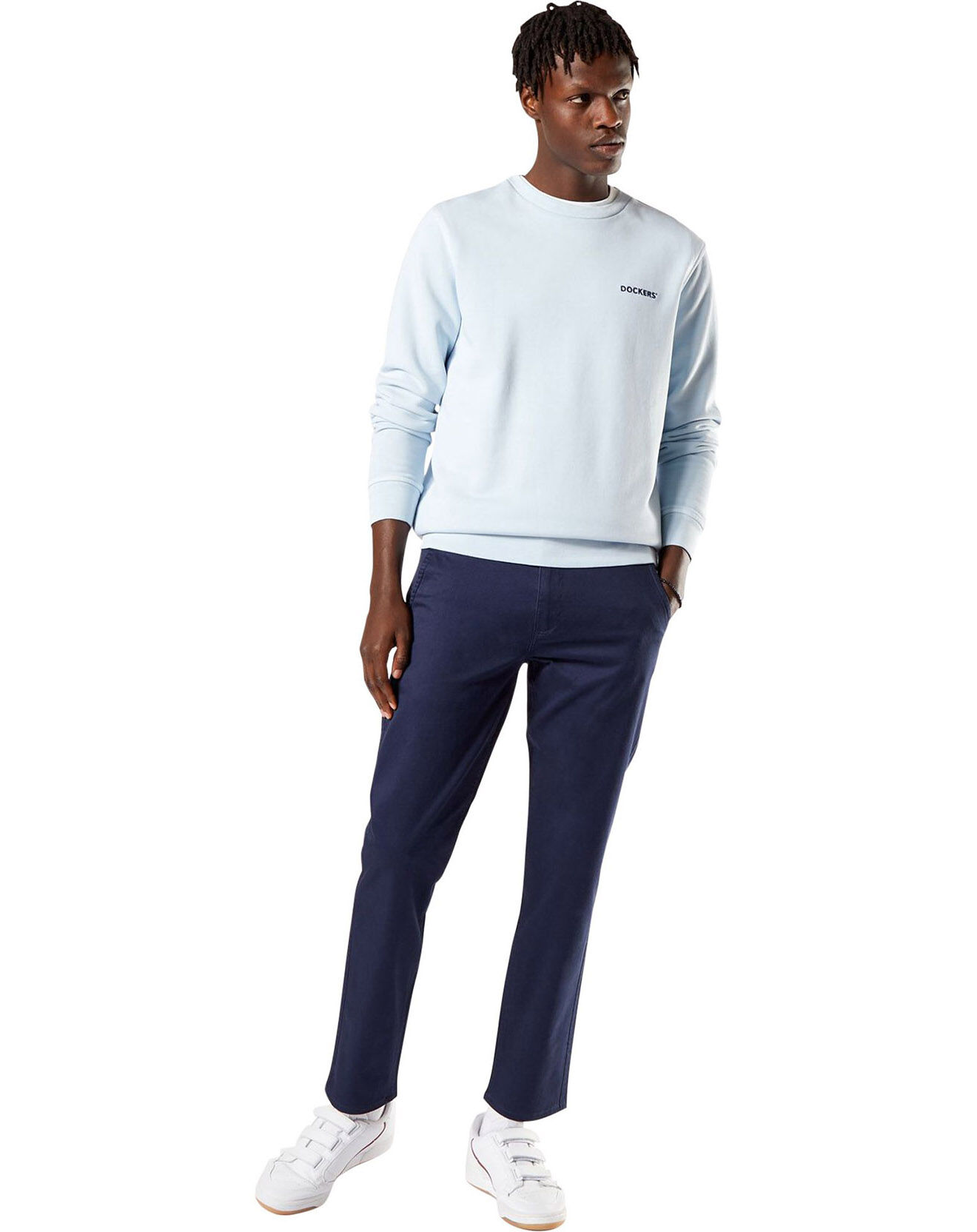 Dockers Pantalon Alpha Original Slim bleu marine