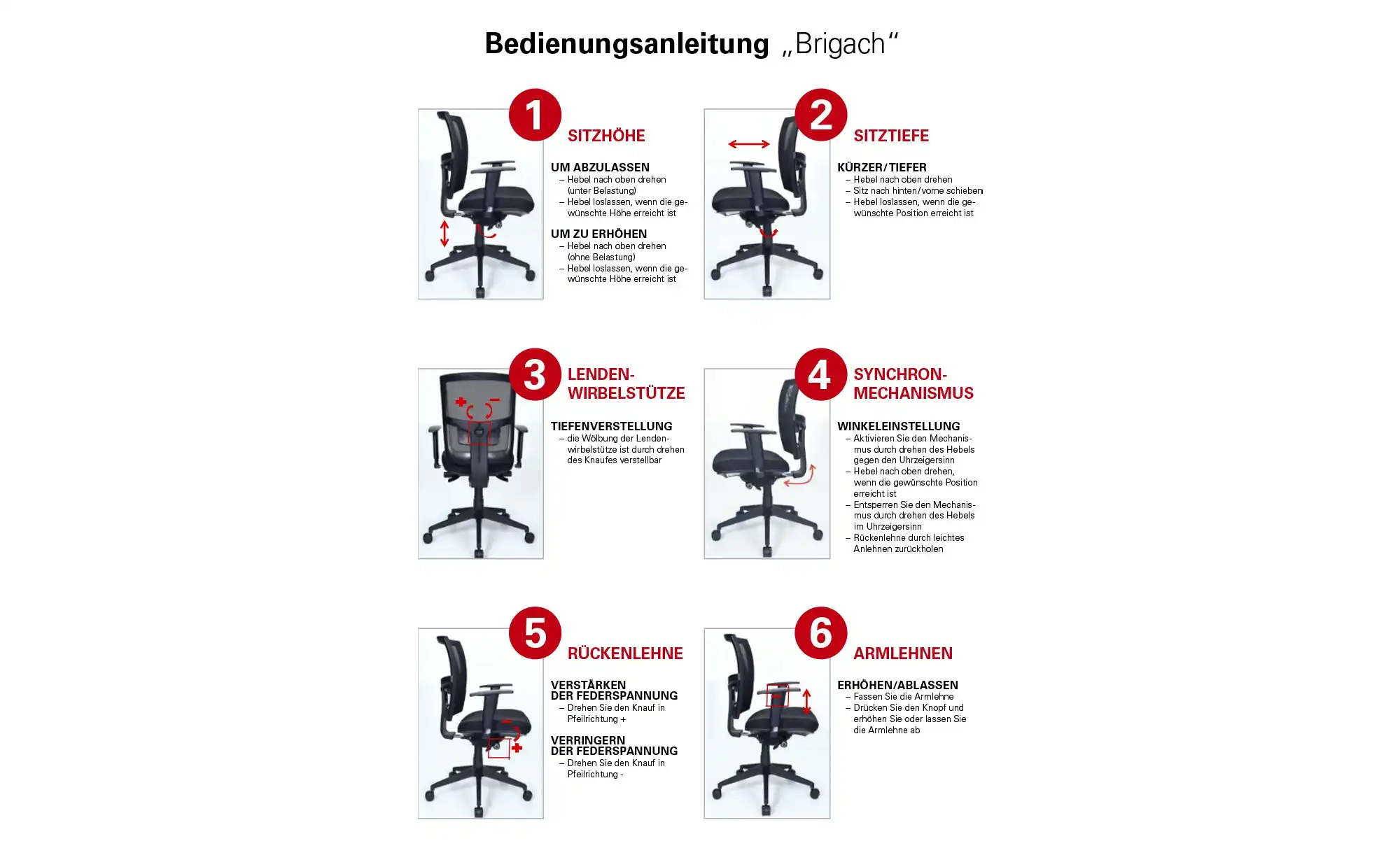 Bürodrehstuhl  Brigach