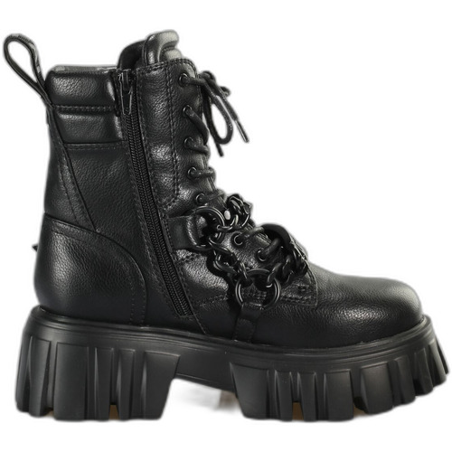 Buffalo - Bottes nappa vegan femmeLion Mid Chain Negro