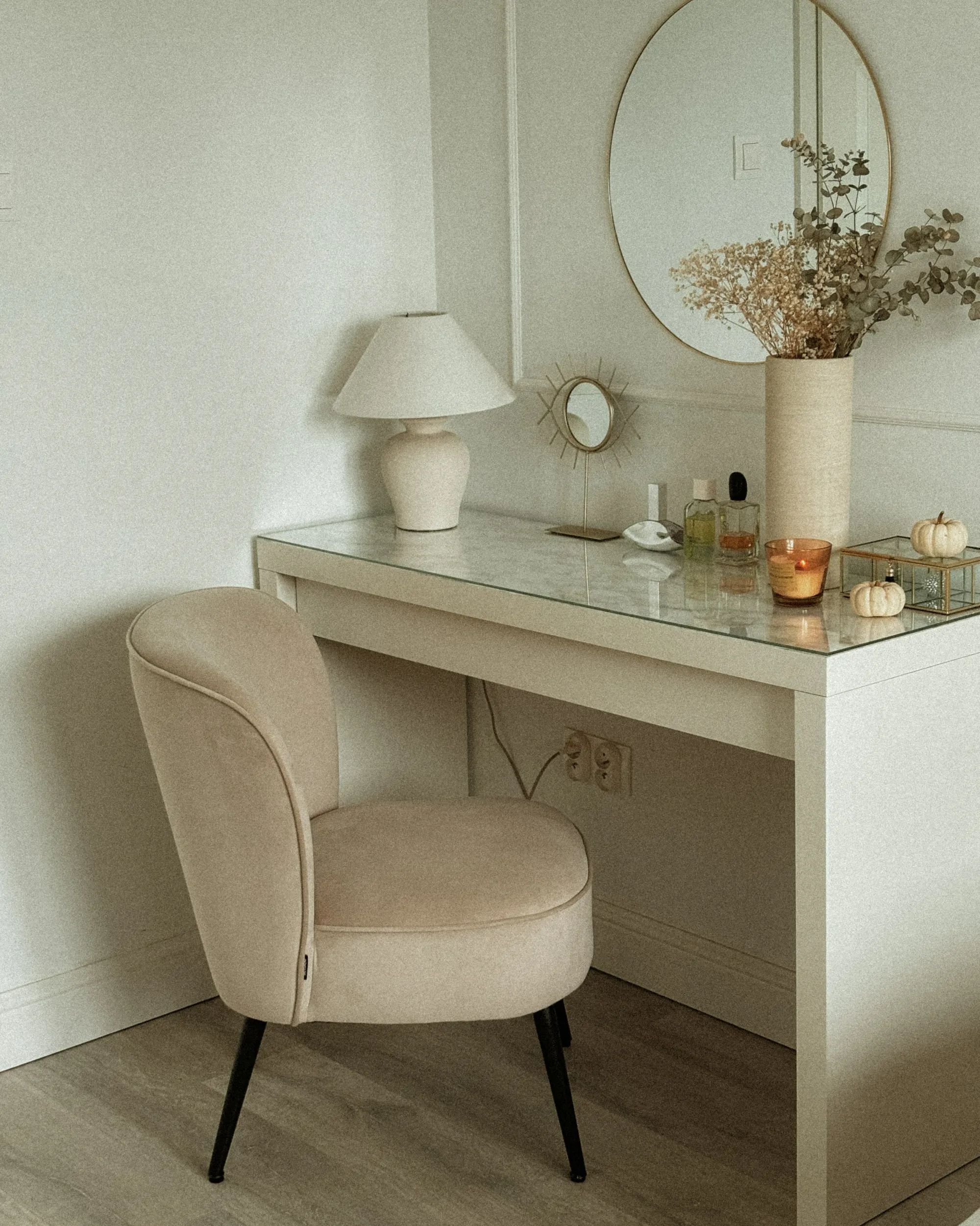 Fauteuil VOSS Fluweel Taupe