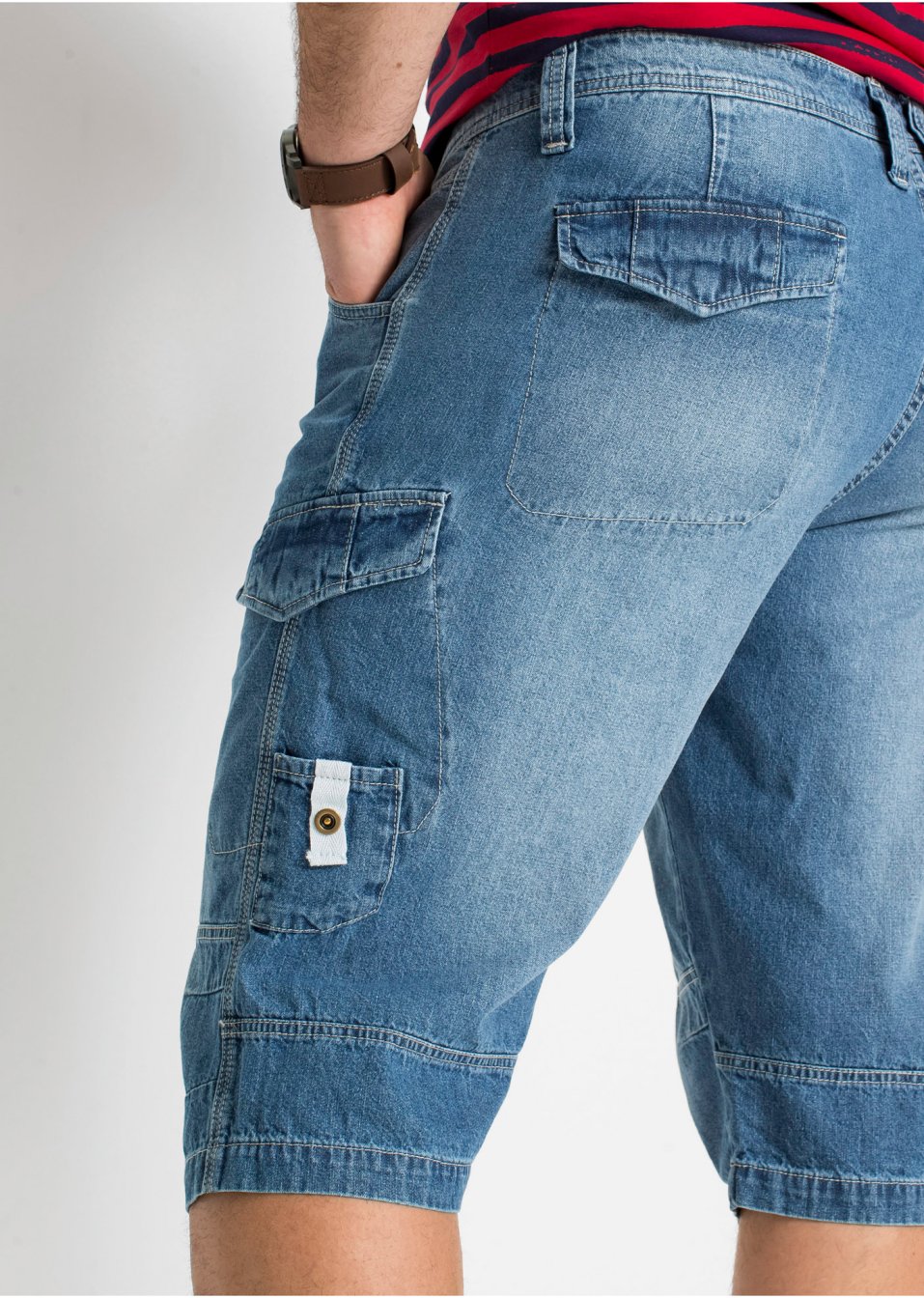 Bermuda long en jean Loose Fit