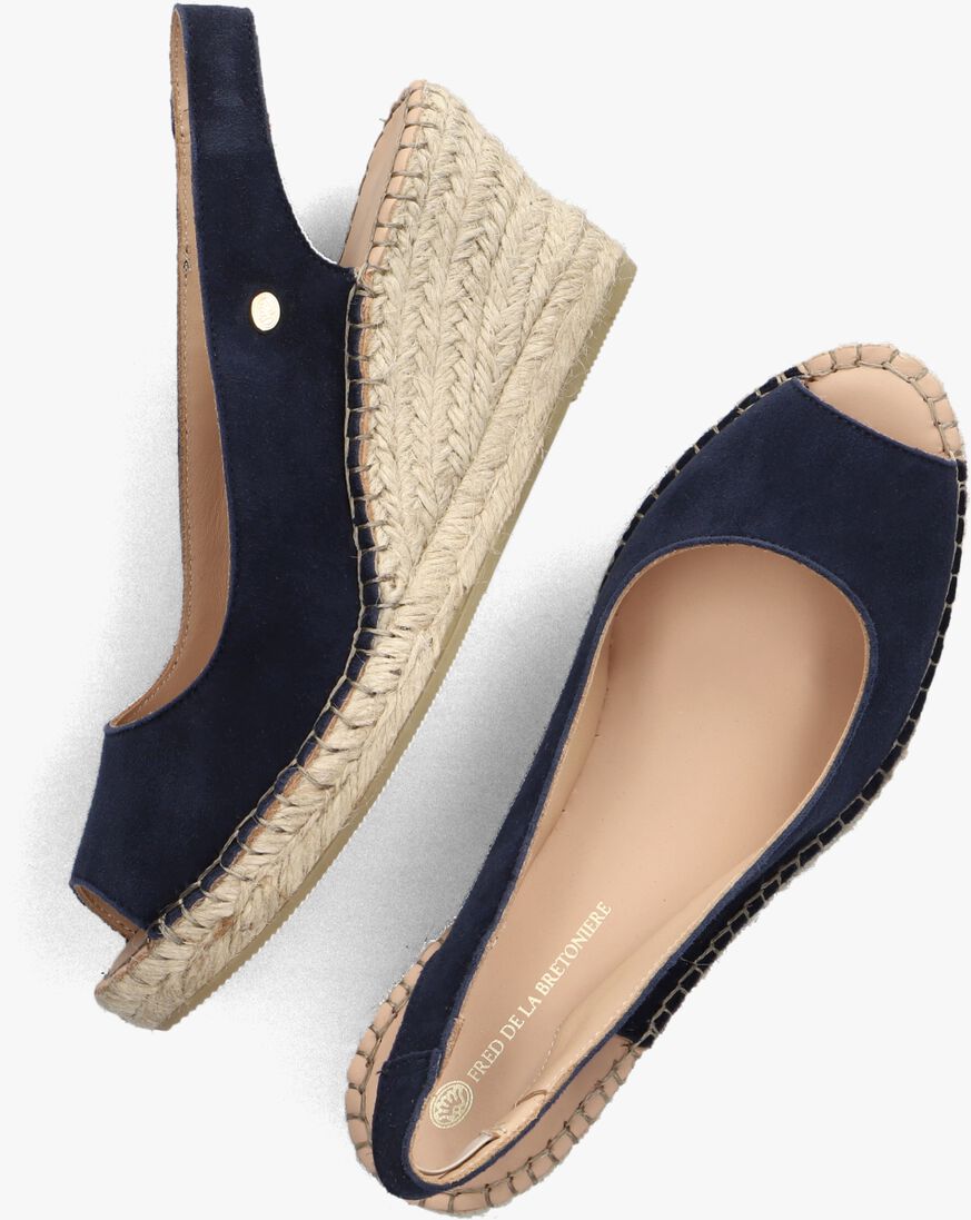 FRED DE LA BRETONIERE blauwe fred de la bretoniere espadrilles clare beau