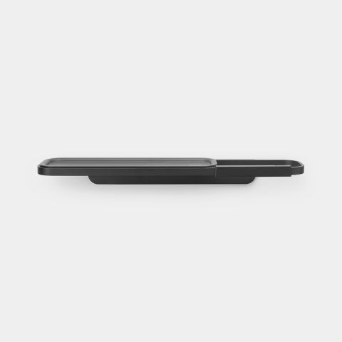 MindSet toiletrolhouder met plankje Mineral Infinite Grey