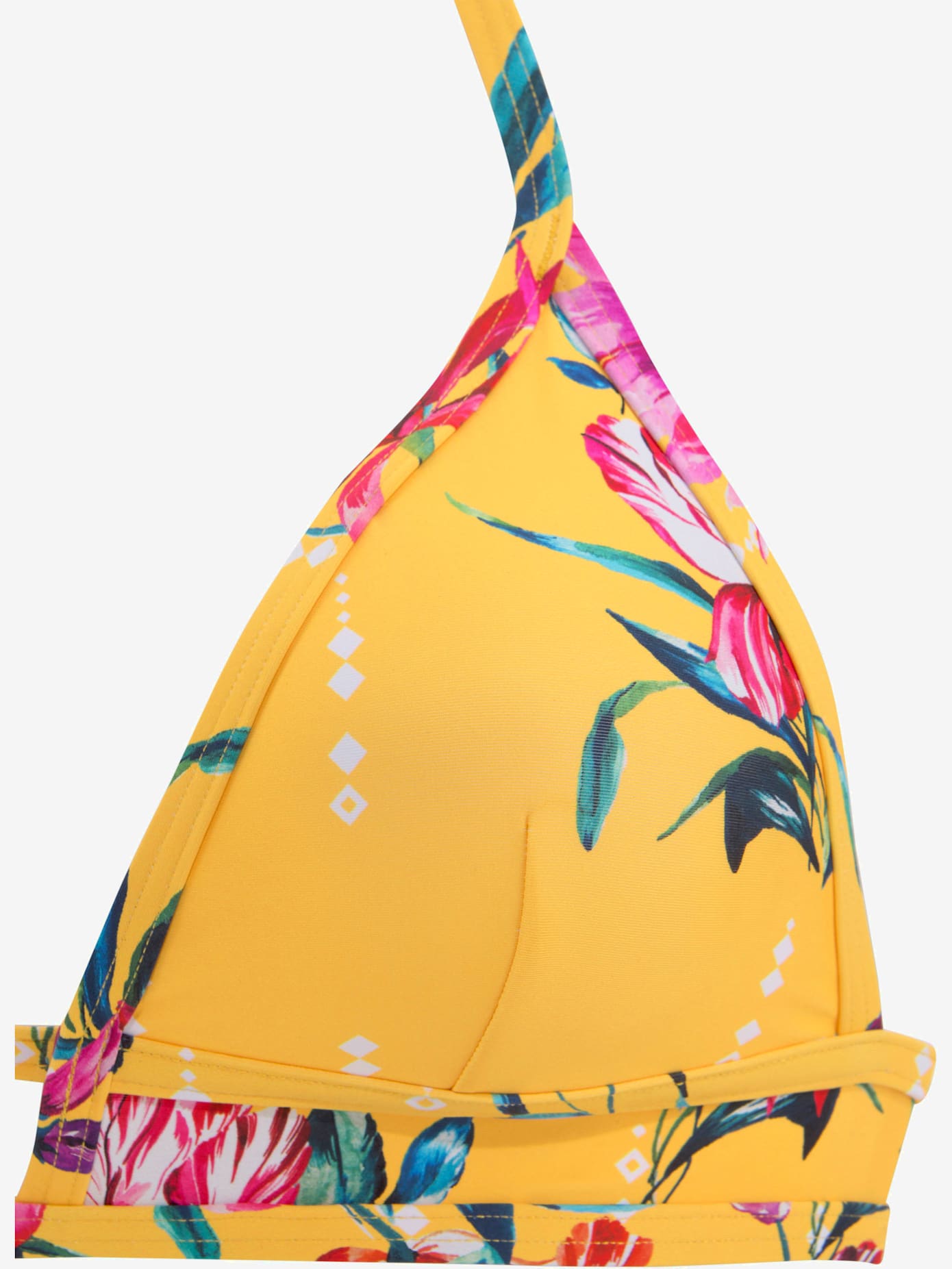 Haut de bikini triangle imprimé floral moderne