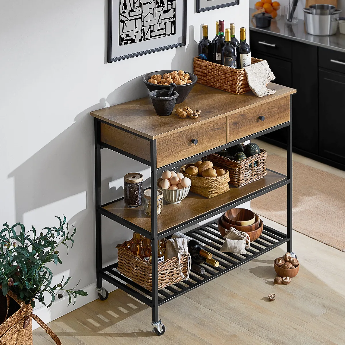 sobuy SoBuy FKW112-PF Desserte Roulante