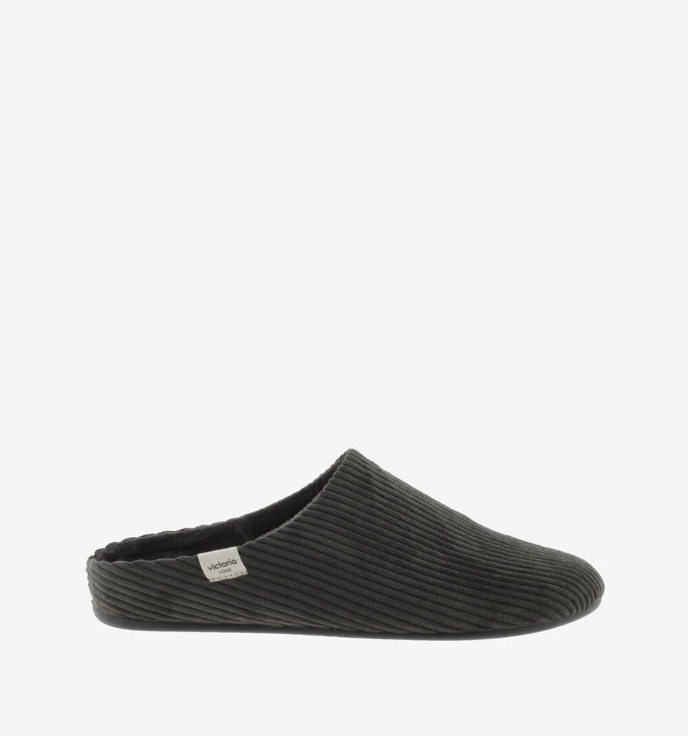 NORTE CORDUROY SLIPPERSNEGRO