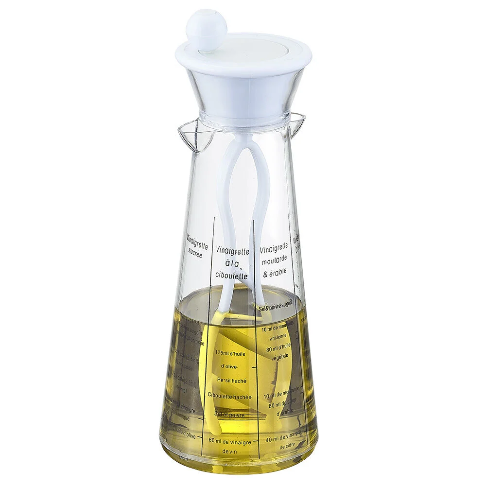 Mélangeur à vinaigrette blanc transparent