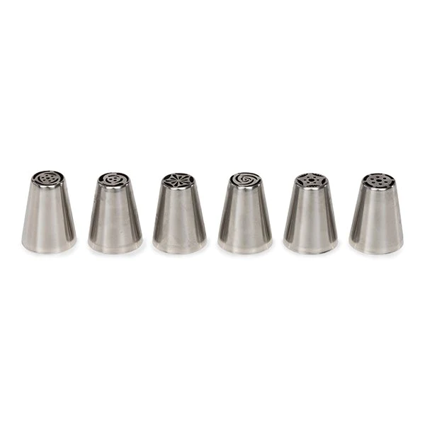 6 douilles fleur en inox Patisse
