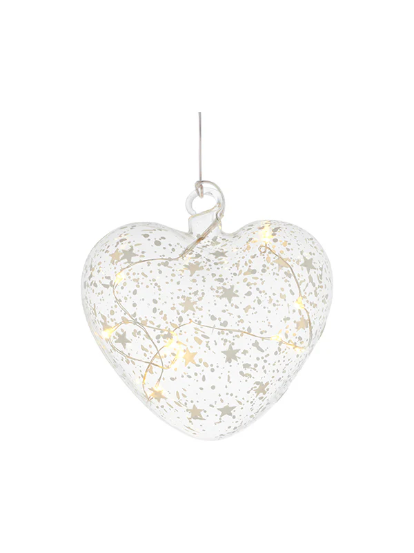 Sirius  Romantic LED hjerte, romantic/clear - Ø:10 cm.