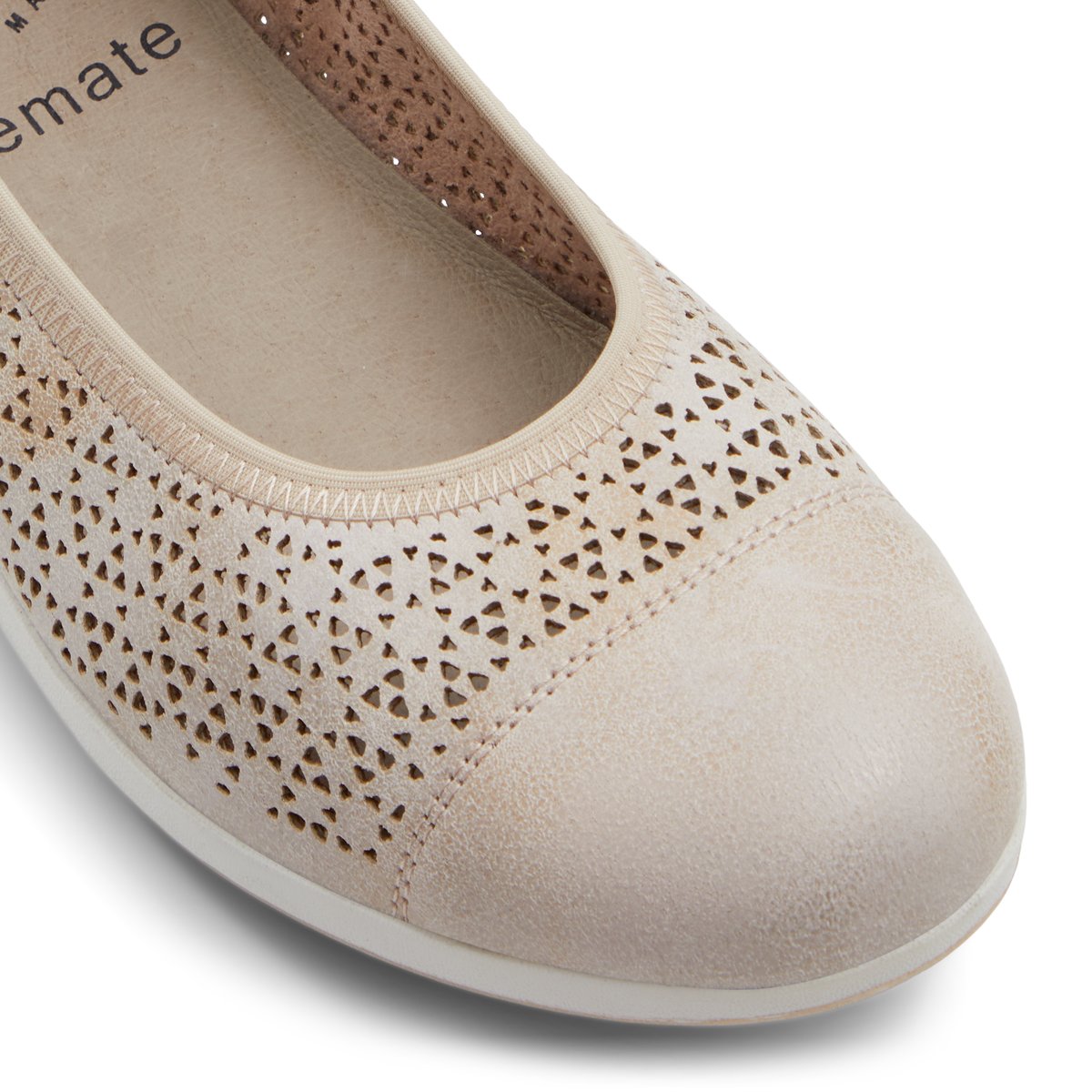 SOLEMATE-Groiri-Ballerine - Talon plat - Champagne
