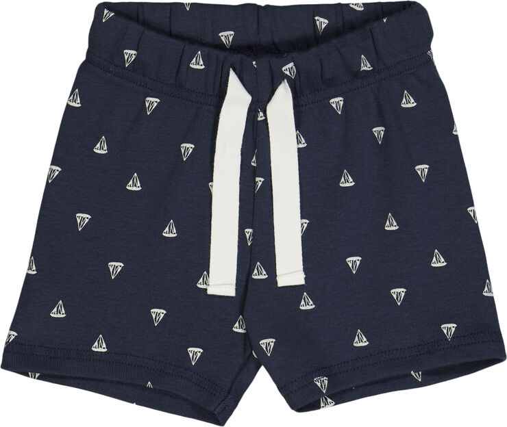 Müsli by Green Cotton Sailboat shorts baby Night blue/balsam cream
