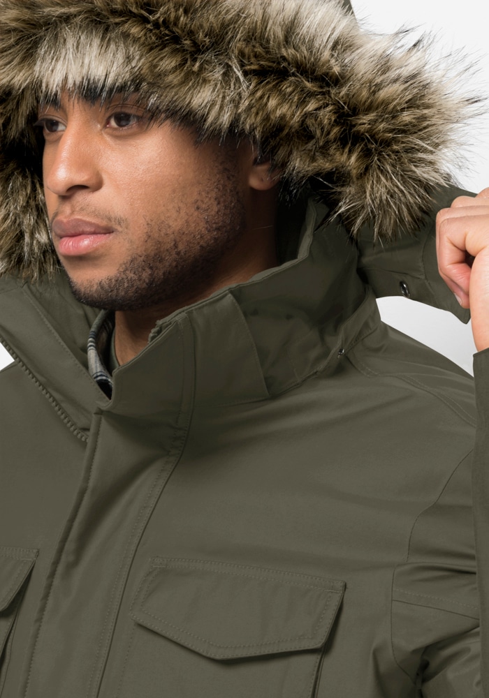 Jack Wolfskin Funktionsparka »WINTERFROST DOWN PARKA M« mit Kapuze