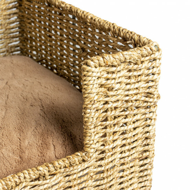 Panier en zostère avec coussin pour chien Laguna