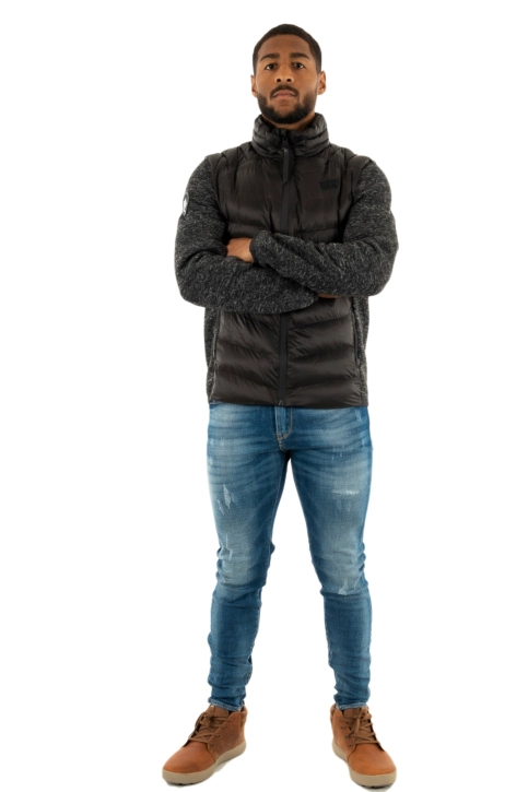 Doudounes superdry storm knit hybrid padded 02a black
