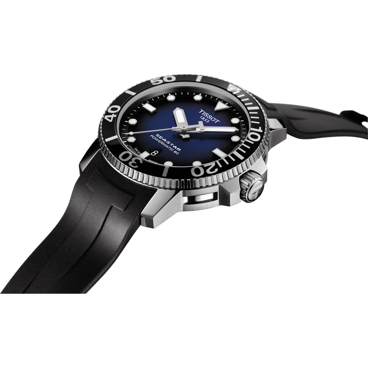 Montre Tissot homme automatique acier caoutchouc