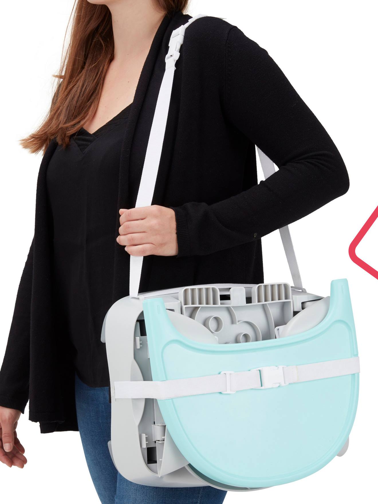 Cadeira elevatória Trendy Meal BADABULLE, cinza médio, lisa com estampas