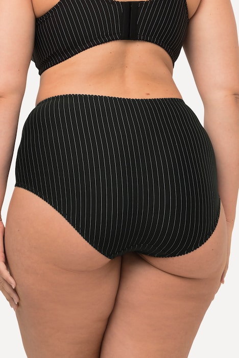 Midislips, 2er-Pack, Nadelstreifen, höher geschnitten