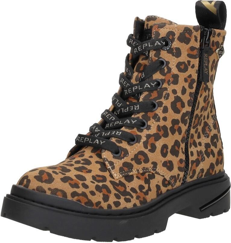 REPLAY Joplin 16D veterboots cognac zwart