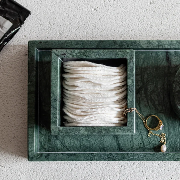 Mette Ditmer - Marble Cube, schwarz / grau
