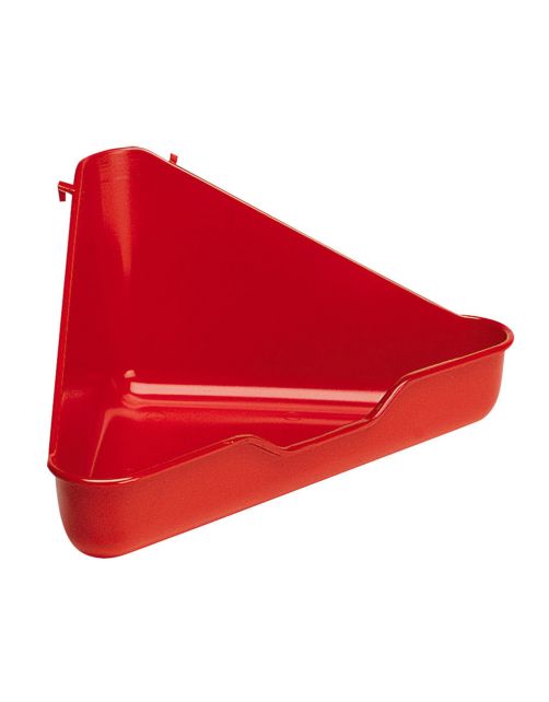 Ferplast Hoektoilet Fretten L 370 - Dierenverblijf - 27x27x17 cm Assorti