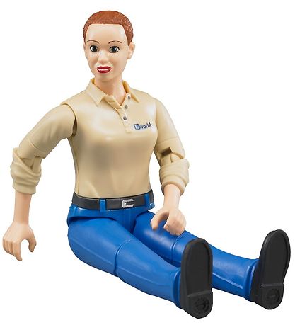 Bruder Figur - bworld - Frau m. Blau Hosen - 60408