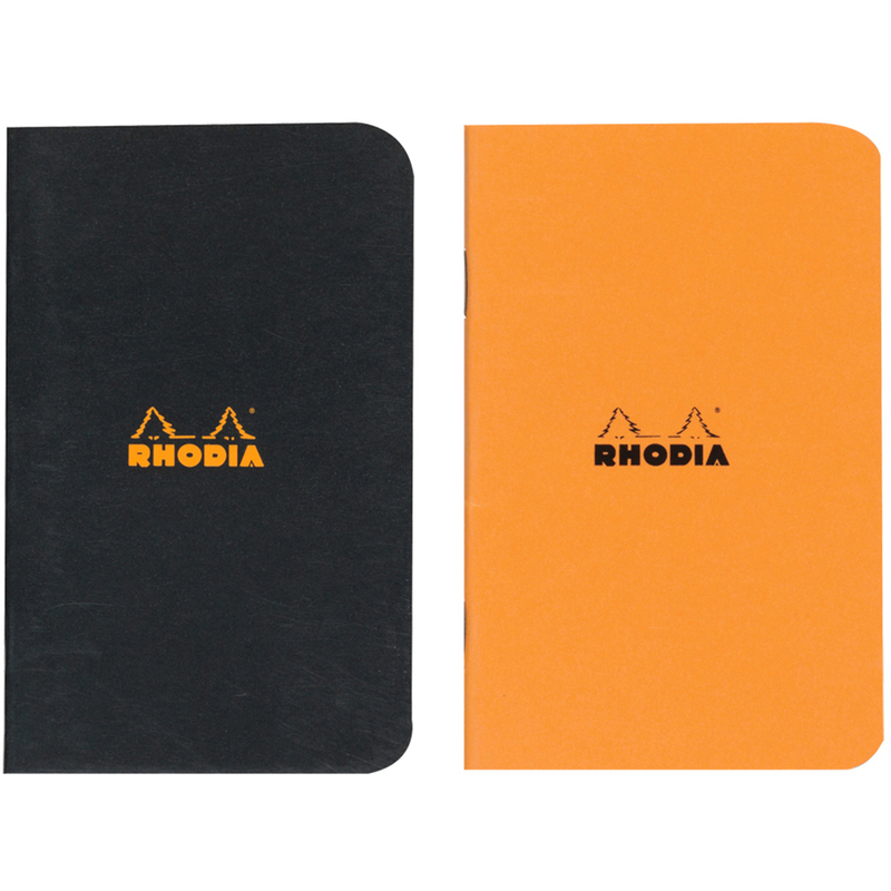 Rhodia Classic Notizheft, A7, kariert 5 mm, assortiert