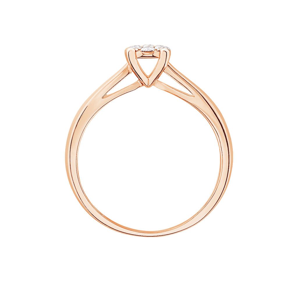 Bague Solitaire Collection Grace Or Rose Diamant