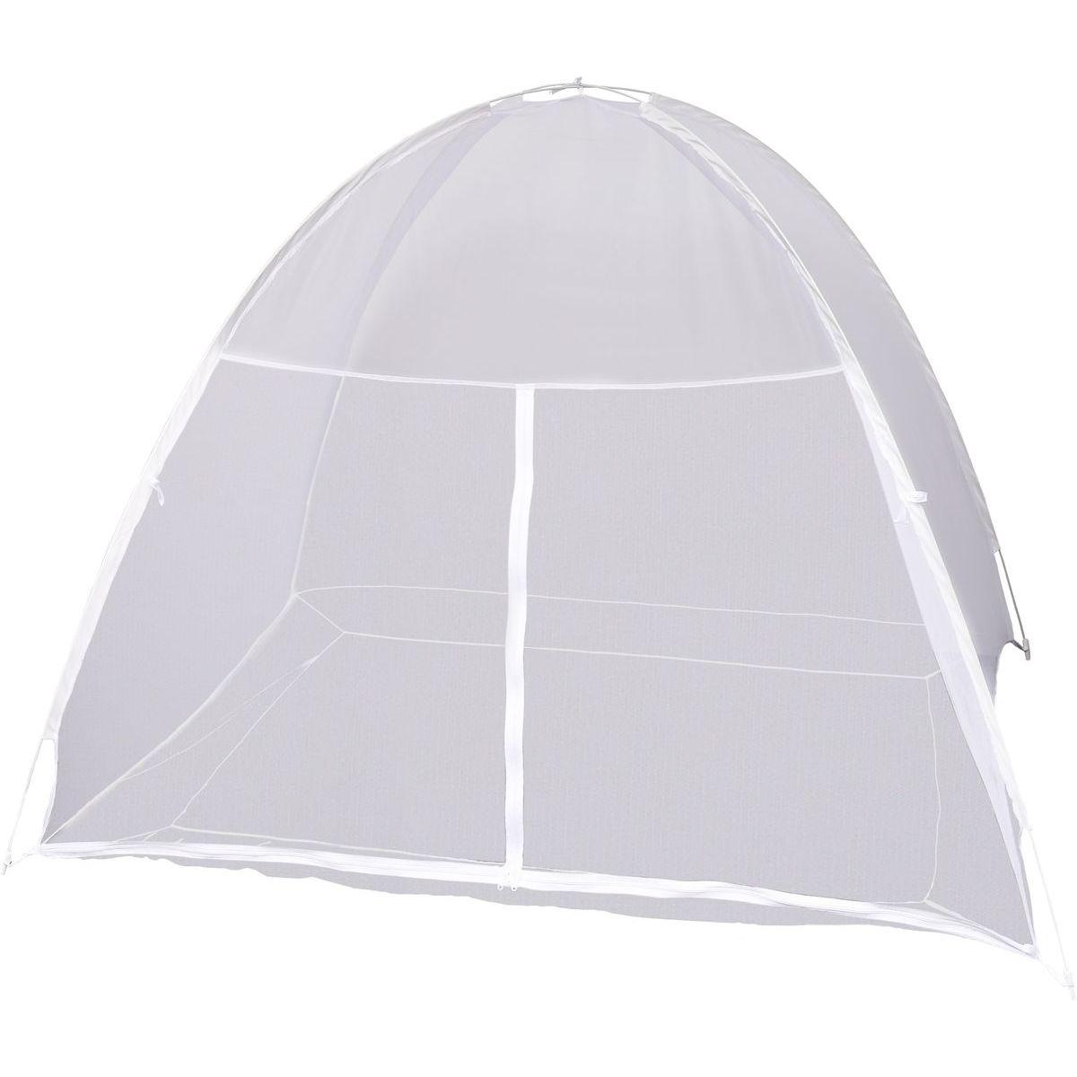 DOME MOUSTIQUAIRE 2 PERSONNES 200X180X150CM BLANC