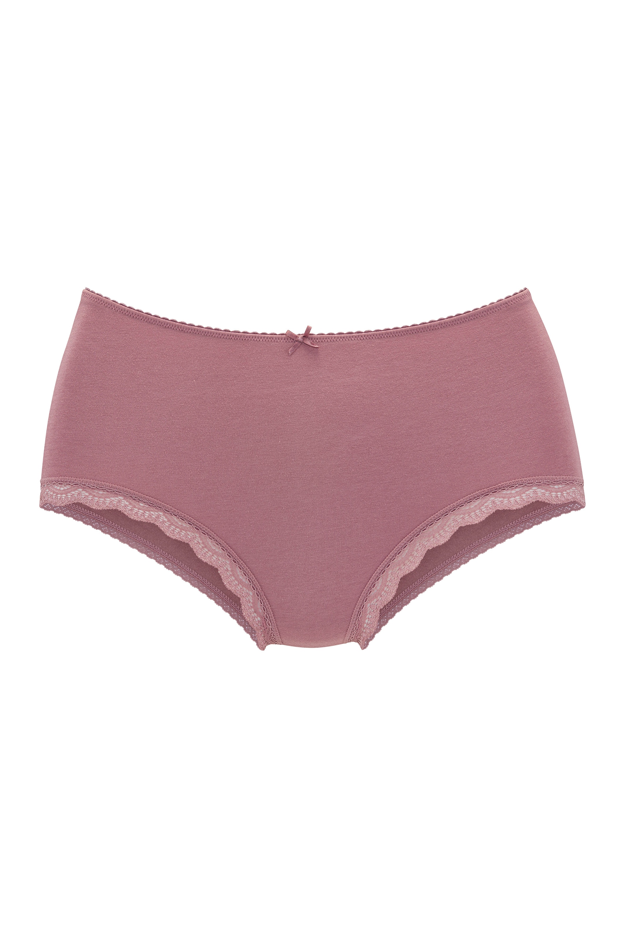 LASCANA Taillenslip , aus elastischer Baumwolle mit zarter Spitze, mit Aufbewahrungsbox