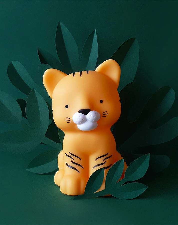 LED-Nachtlicht LITTLE LIGHT – TIGER in orange