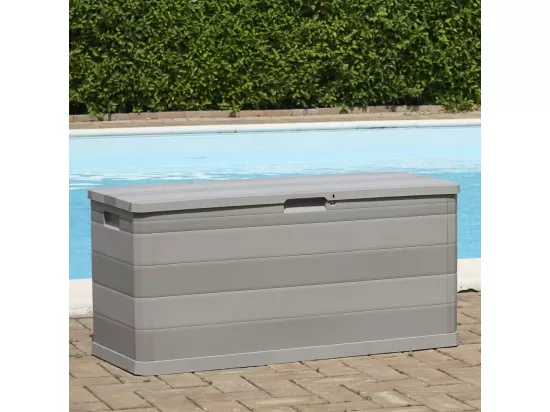 Prolenta Premium - Boîte de rangement de jardin gris 117x45x56 cm