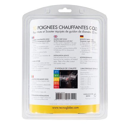 Poignées chauffantes Tecno globe GOLD PREMIUM APOLLO II Universel
