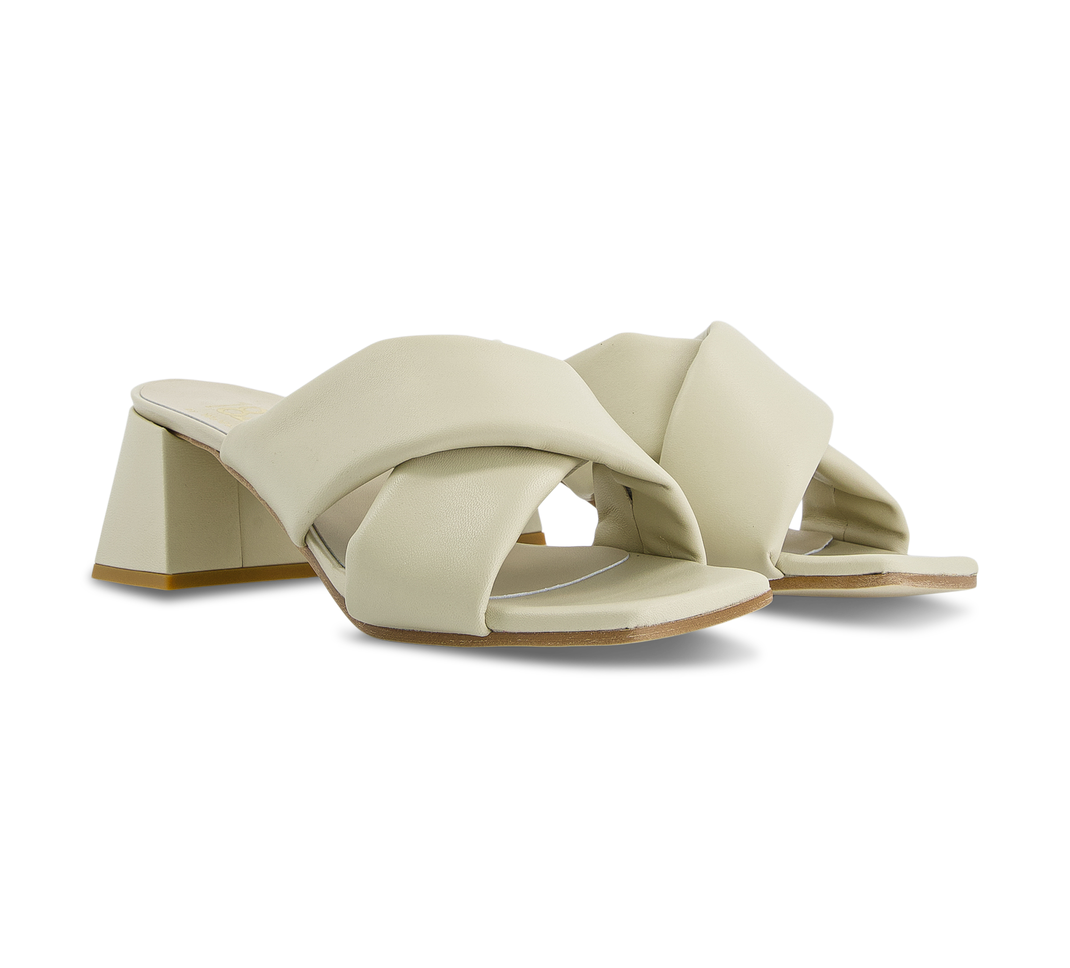 1874 by Walder Pantoletten beige/taupe