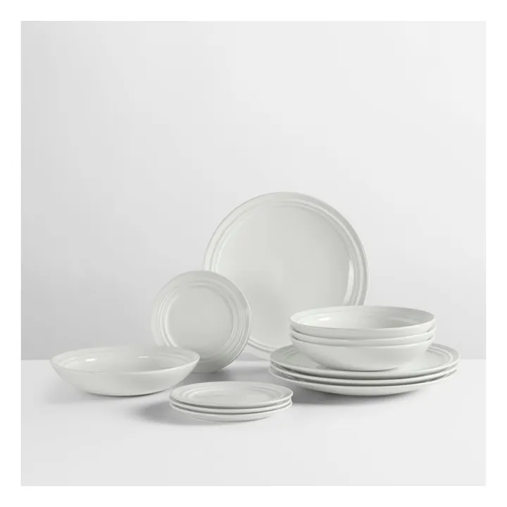 Broste Copenhagen Assiette creuse en grès Stevns | Blanc