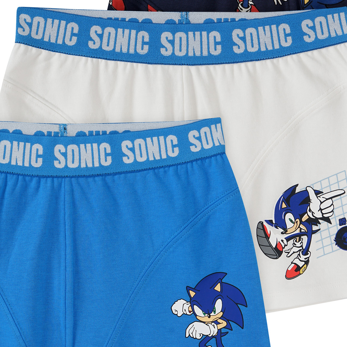 Topolino 3 Sonic Boxer in verschiedenen Dessins blau / weiss / dunkelblau