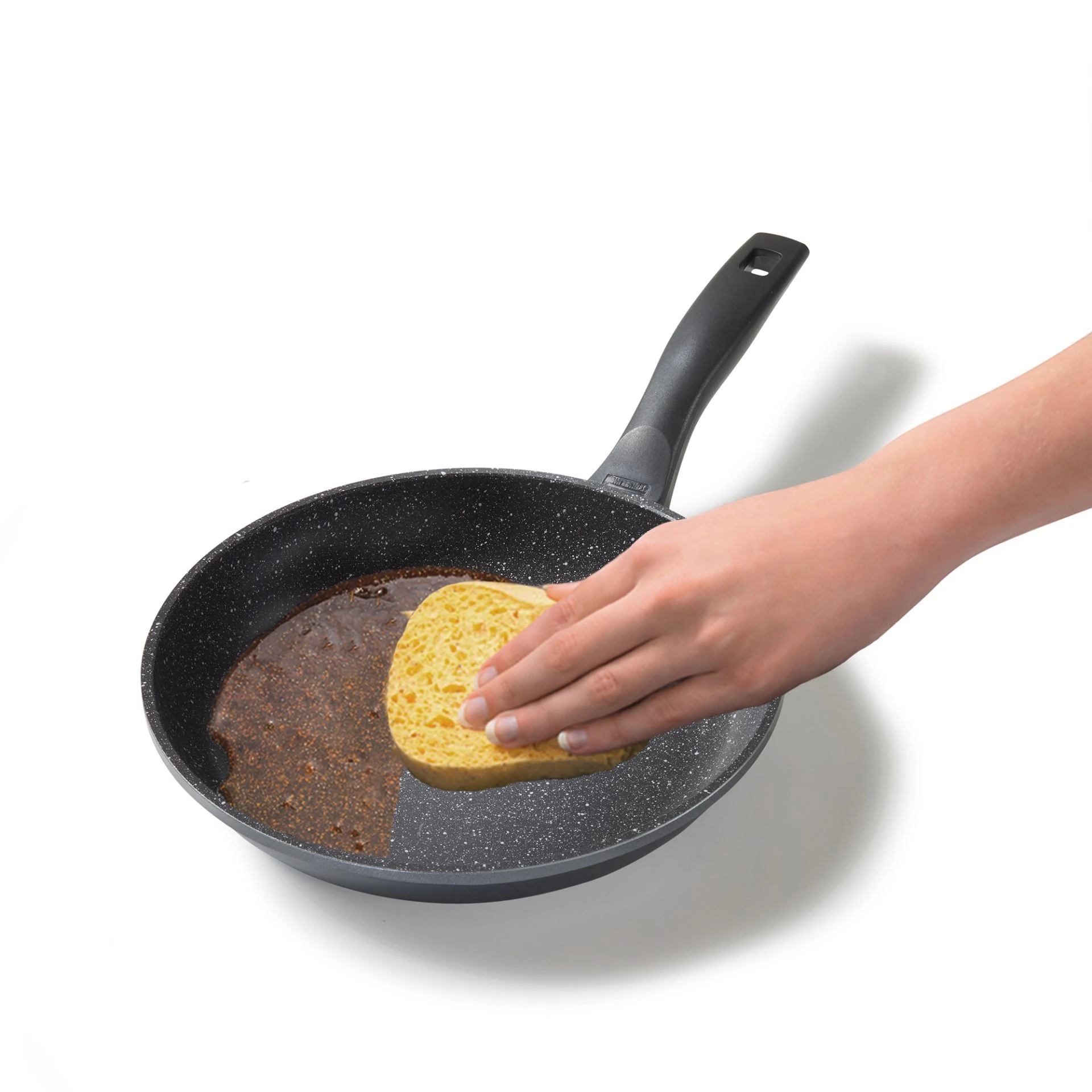 STONELINE® Bratpfanne 26 cm, Aluguss antihaftbeschichtete Pfanne, Backofen & Induktion geeignet